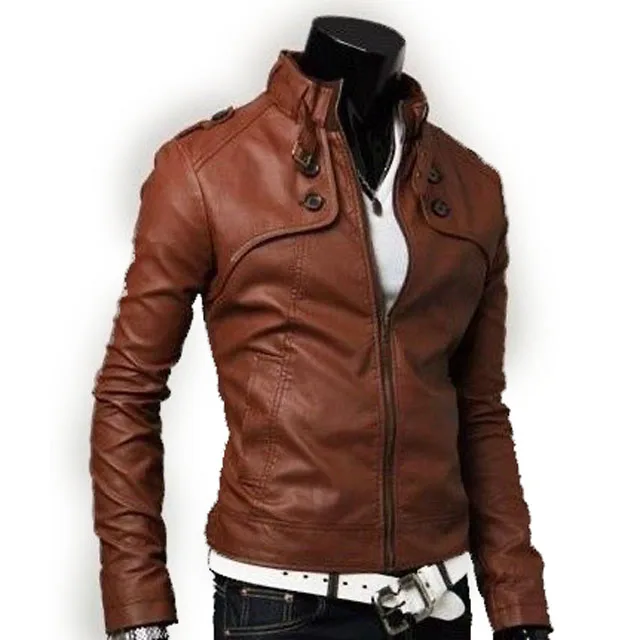 Зимняя Теплая мужская кожаная куртка высокого качества с длинным рукавом на заказ новая модная повседневная осенняя одежда Байкерский дизайн карманами из искусственной кожи