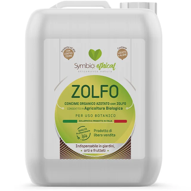 Органическое удобрение с серной кислотой, 40% симбиоэтический ZOLFO 20 литров, Сделано в Италии для органического сельского хозяйства