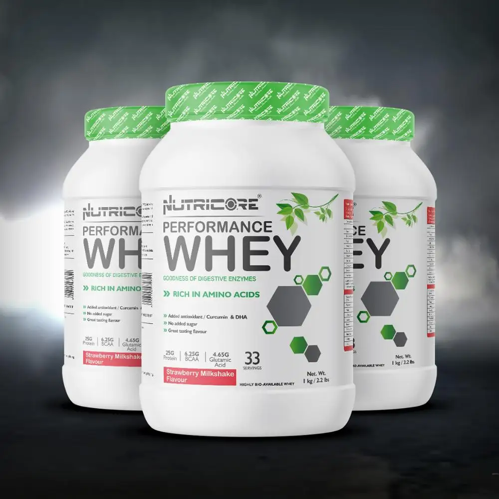 Rich In Amino Acid Natural Strawberry Flavor Whey Protein Powder Bag