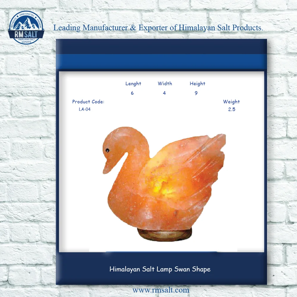 Himalayan Salt Lamp Swan Shape