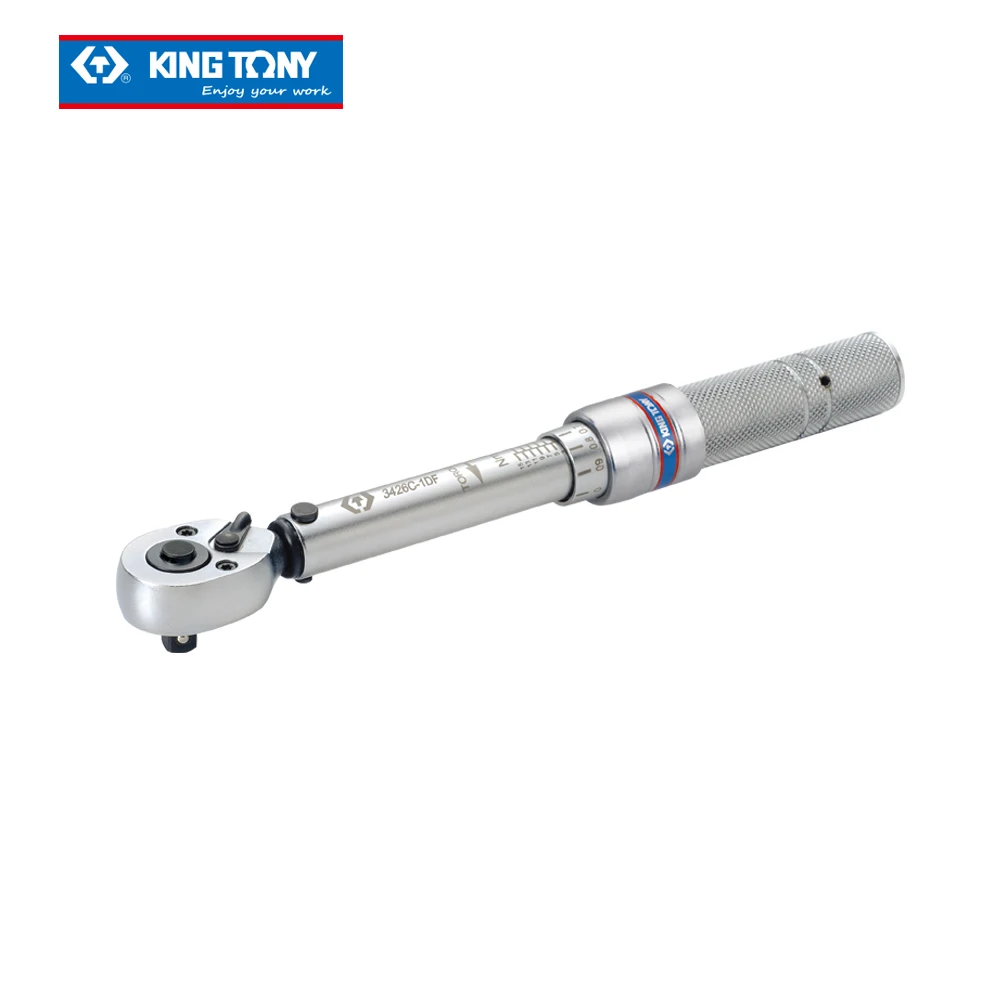 KING TONY 1/4 inch 3-15 N-m Mini-Type Heavy Duty Adjustable Torque Wrench 3426C-1DF