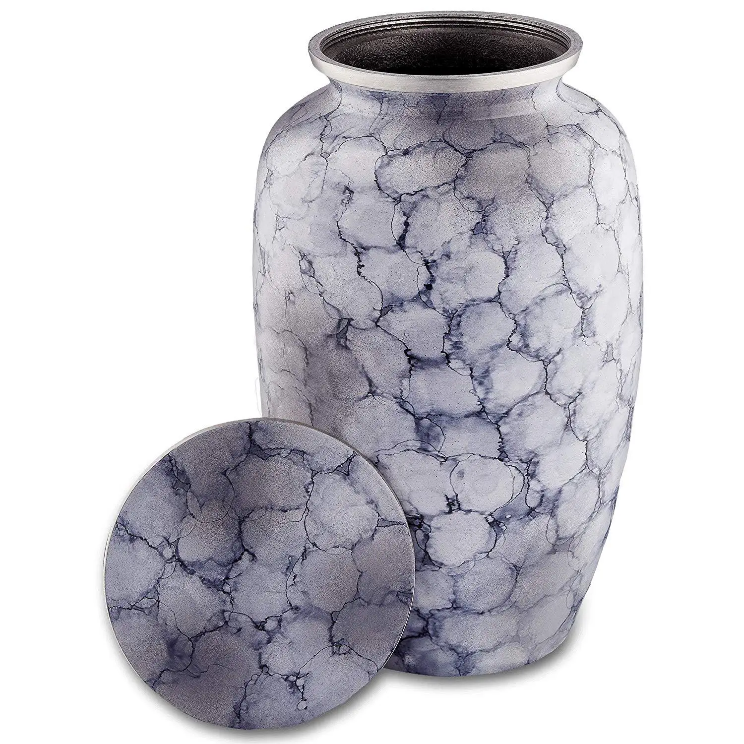 Latest Adult Classic High-Capacity 220 Cu Metal Cremation Urn for Niche Columbarium for Human Ashes