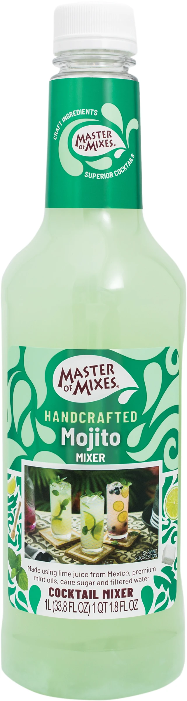 
Master of Mixes Mojito - 1 Liter Ready-To-Use Non-Alcoholic Cocktail Mix 
