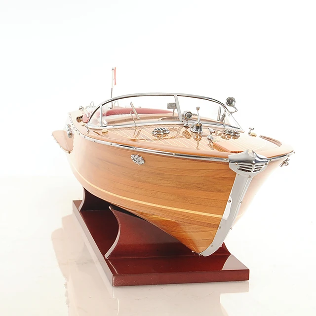 Wooden Tall Ship Model High Quality - Riva Aquarama Medium L60 cm -  Nautical Handcrafts Home And Office Decor