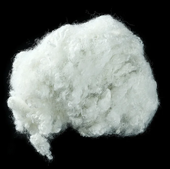 Горячая Распродажа 7D * 64 мм HCS переработанное полое конъюгированное силиконизированное полиэфирное волокно для наполнения