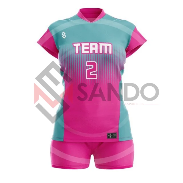 Wholesale volleyball Uniform set for women Uniform custom logo printing polyester sports wear uniform sets