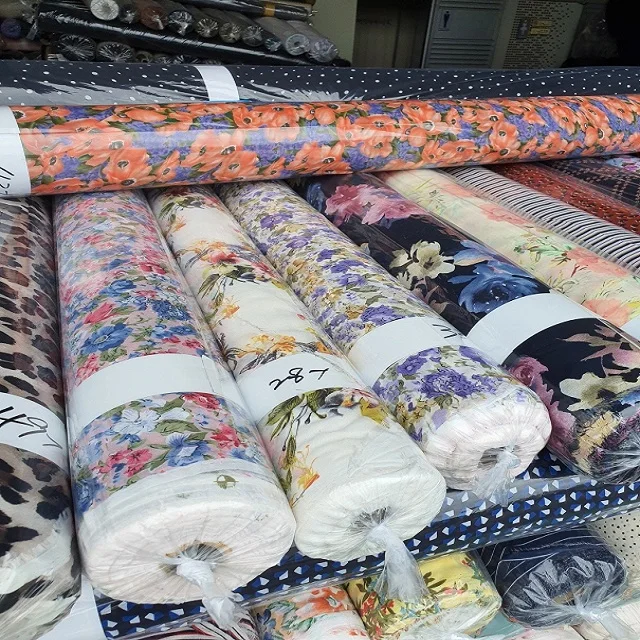 Stock - 16956; Poly Dobby Georgette Print Woven