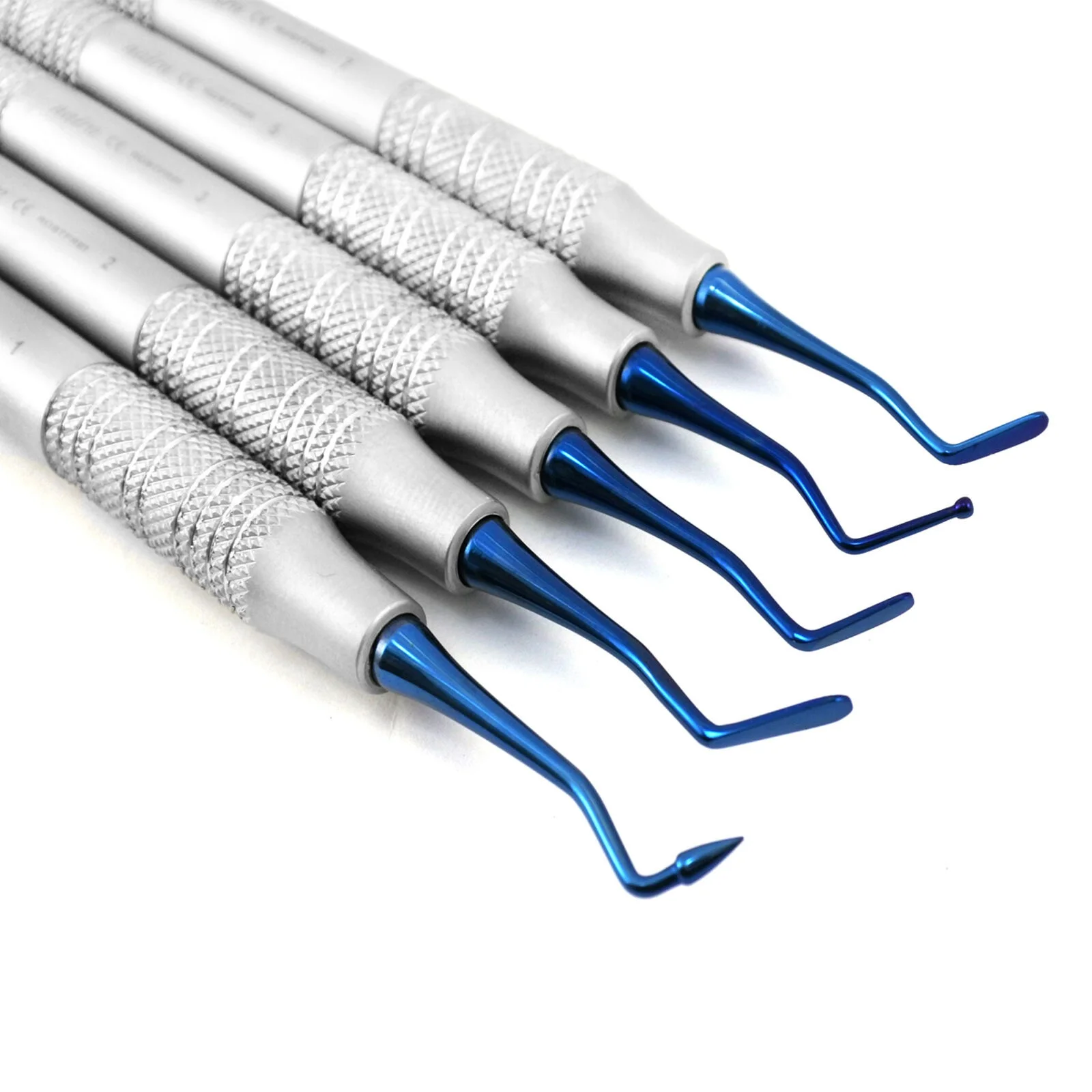 5 PCS CERAMIC COATED TITANIUM Composite Dental Filling Instrument Probe Scaler spatula plugger heidman CE ISO APPROVED GERMAN