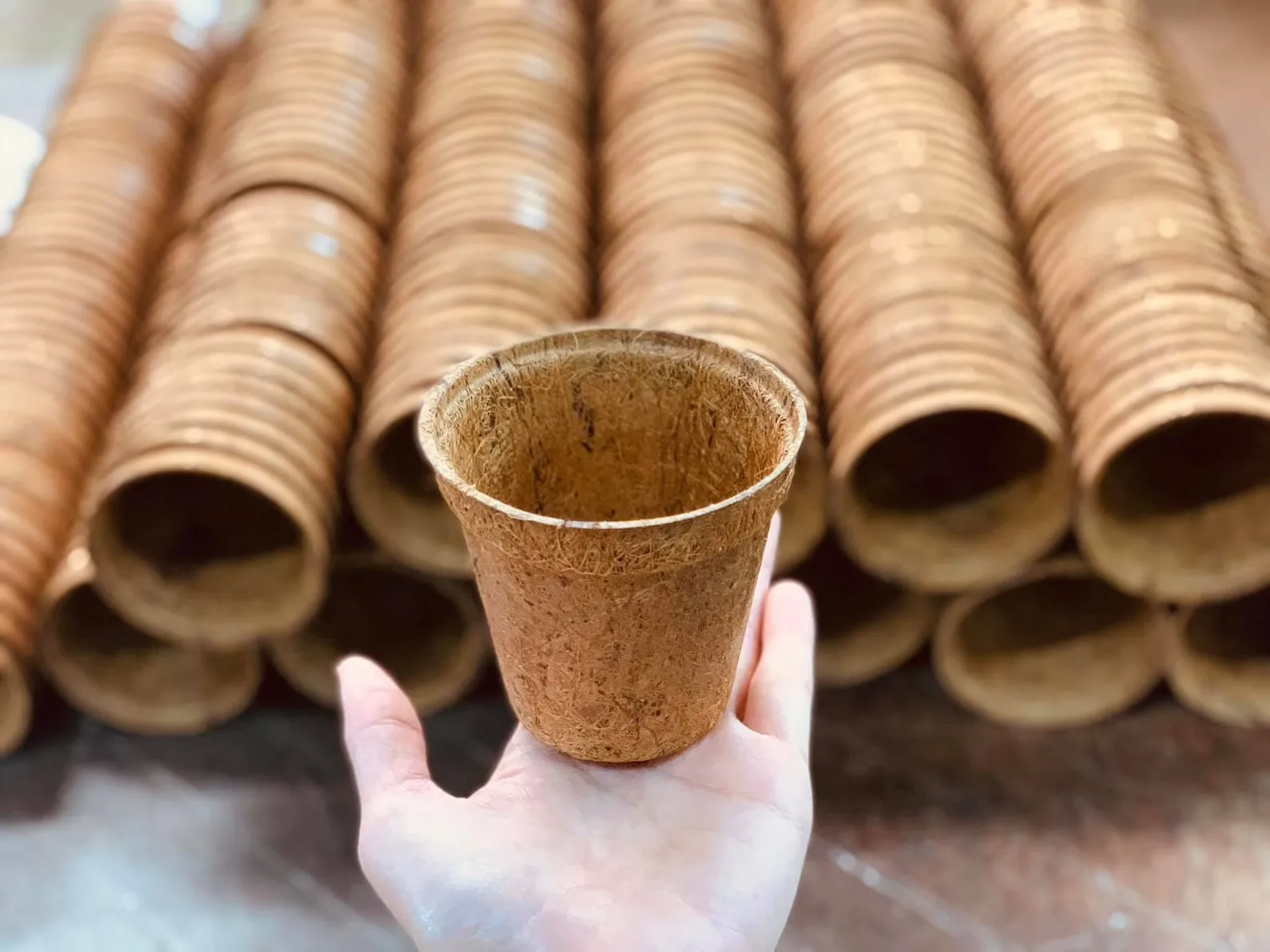 Biodegradable Coconut Fiber Pot/ Coconut Fiber Garden Pot/ Coconut Fiber Flower Pot By ECO2GO Vietnam
