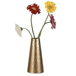 Hot Selling Customized Flower Antique Vase Copper Hammered For Table Decoration And Bedroom