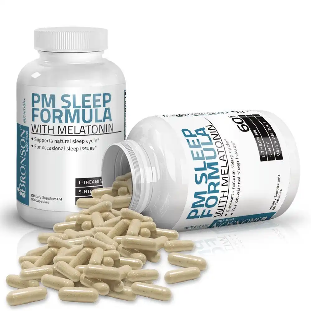PM Sleep Formula with Melatonin - 60 Capsules