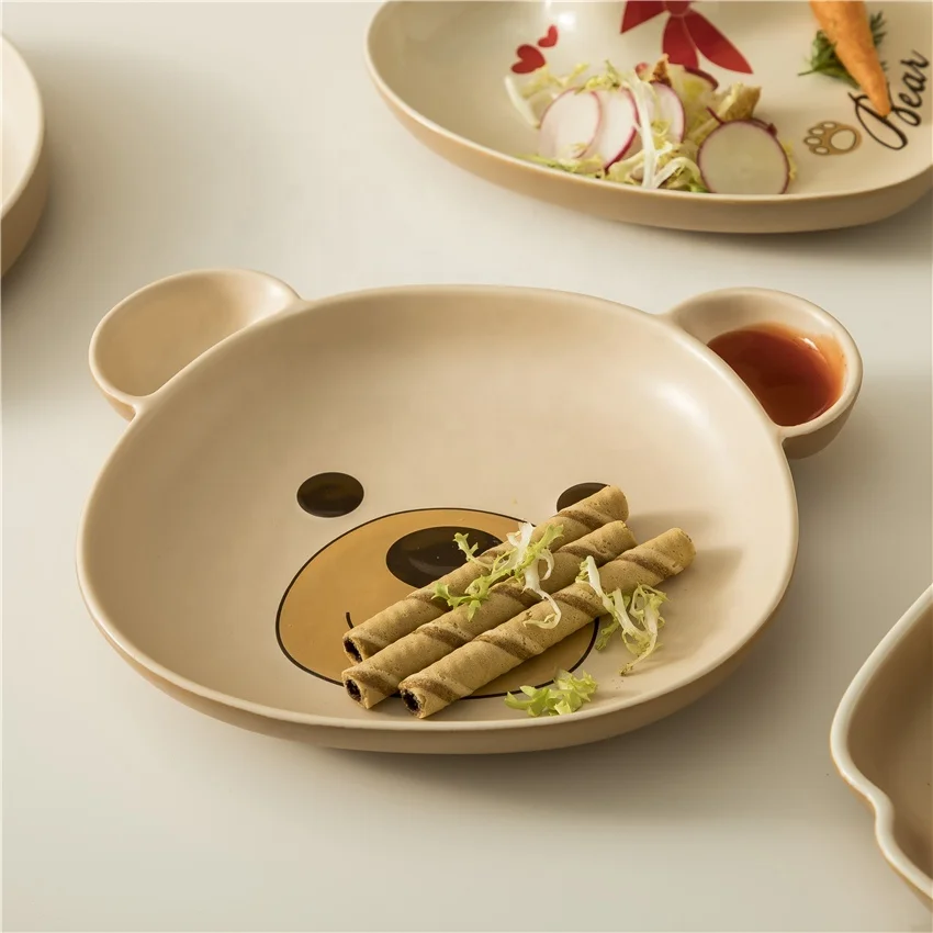 Hand Painting Colorful Sunflower Pattern Bone China Round Pakistan Style Dinner Plates Sets