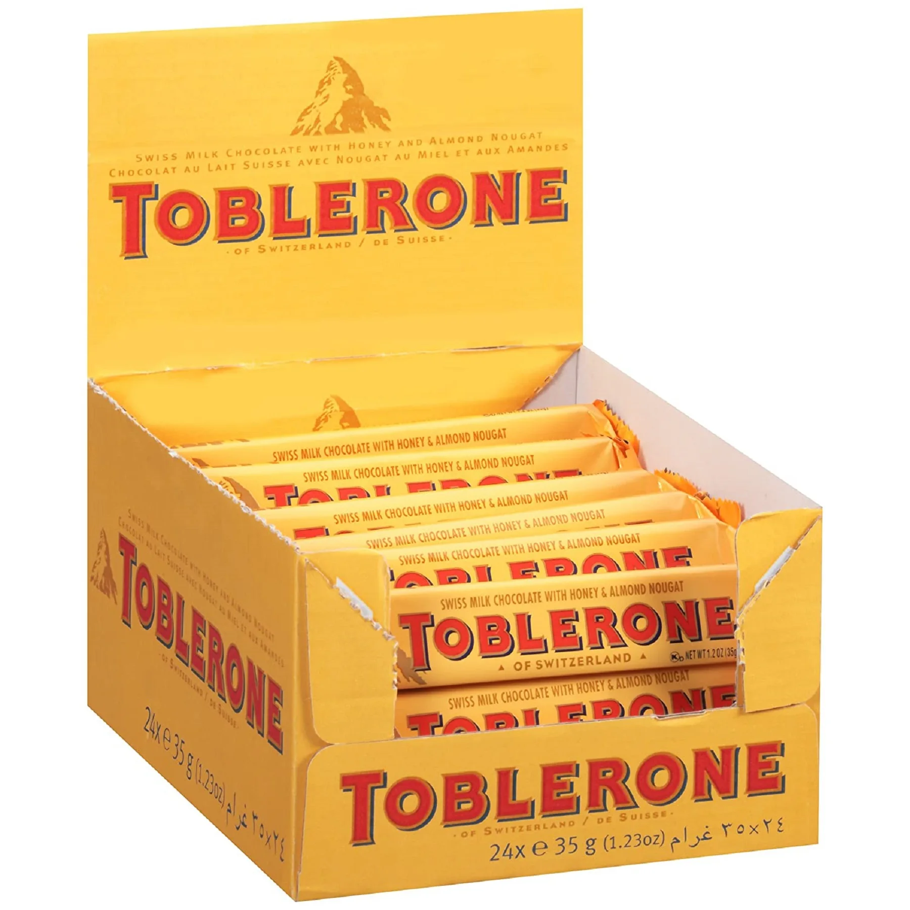 Toblerone Tiny Swiss Milk Chocolate With Honey & Almond Nougat 272g