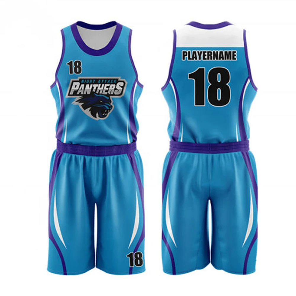Wholesale Own Design New Blank Team Logo Printing Basketball Jersey Basketball Uniforms Custom