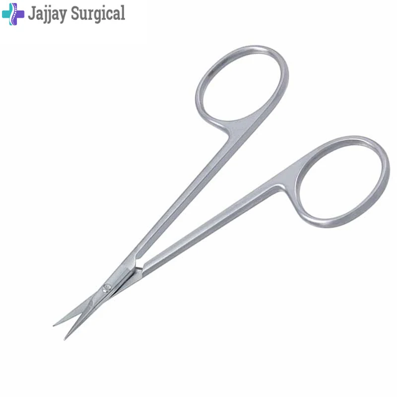 Высококачественные ножницы из нержавеющей стали для радужной оболочки медицинские изогнутые