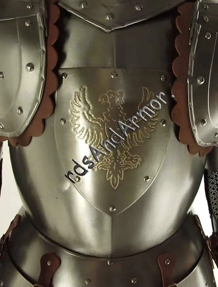 Medieval Full Suit of Armor Reenactment Collectibles Full Body Suit 6 Feet Full Armor With Stand