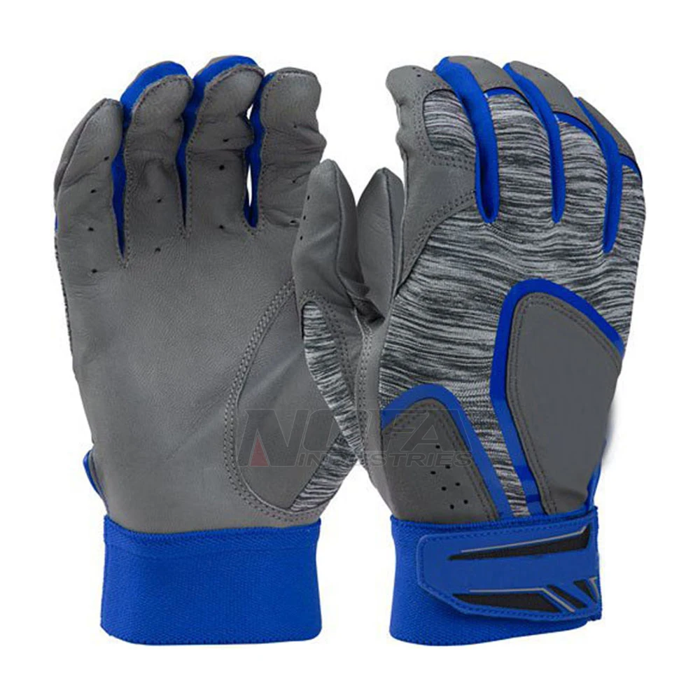 Top Quality leather durable grip batting gloves /Baseball batting equipment customized logo batting gloves