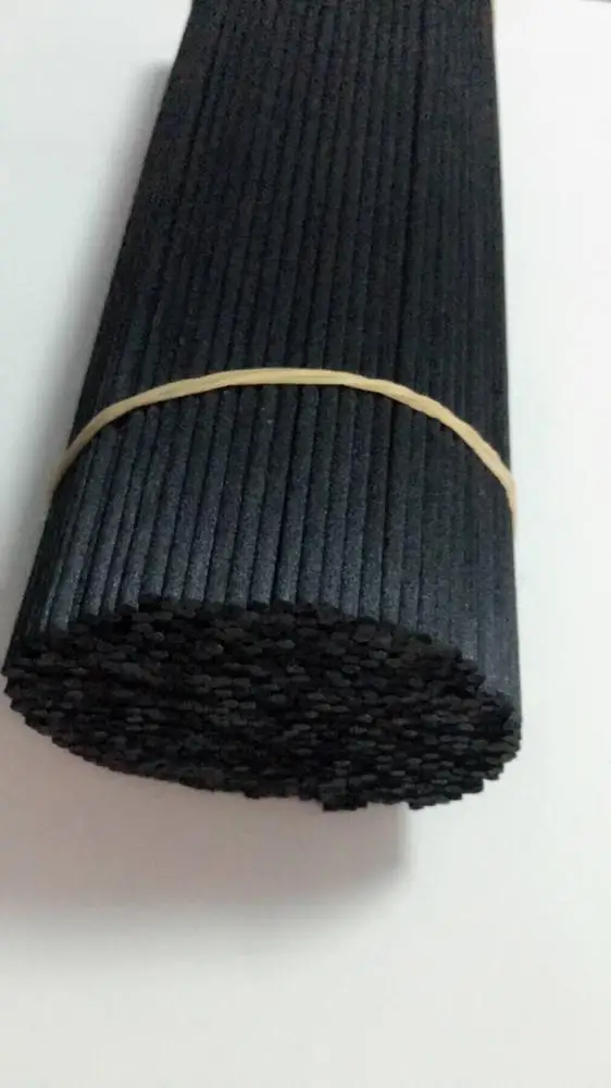 
4mm*25cm black fiber diffuser reed sticks/synthetic sticks/fragrance absorbing wicks 