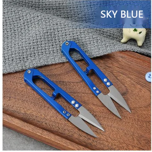 Multicolor Trimming Sewing Scissors U-shaped Color Small Scissors Yarn Stainless Steel Embroidery Craft Scissors