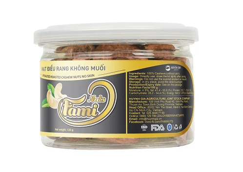 Vietnam Roasted cashew nuts salted/unsalted with skin no skin from Huynh Gia Agri JSC
