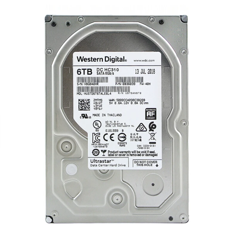 Ultrastar HUS726T4TALE6L4 4 ТБ Western цифры на жестком диске HDD 7200 об/мин 512e SATA 6 ГБ/сек. 3 5 дюйма внутренний hardriv для сервера NAS ПК