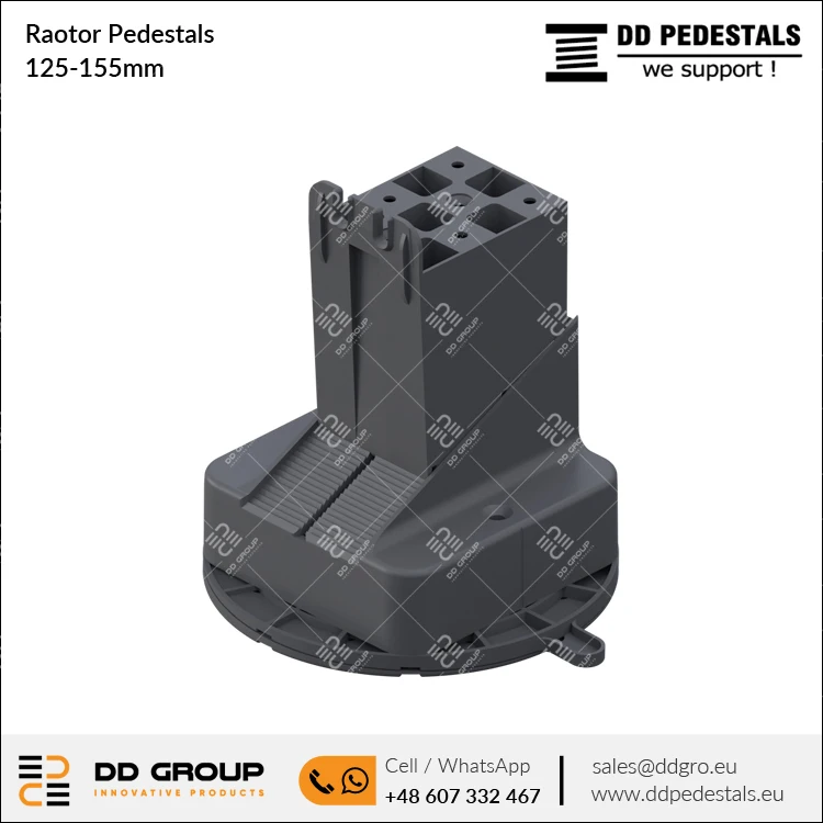 Напольная Опора от производителя 125-155 мм регулируемые тумбы Raotor для кровельных крыш и приподнятого пола оптом