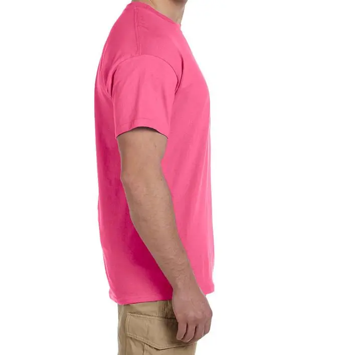 Pink color wholesale men summer fashion t shirt mens hip hop tees
