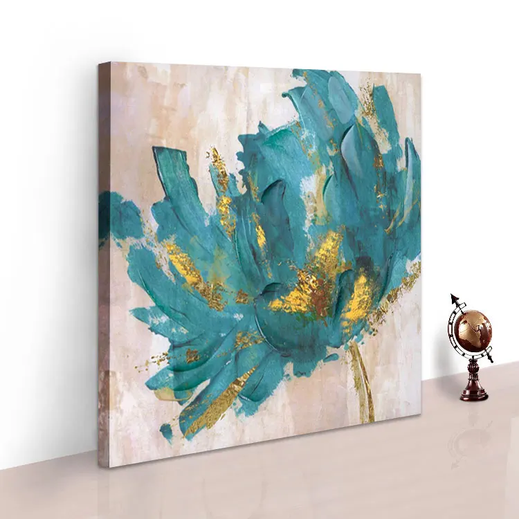Китайский поставщик, оригинальный дизайн ручной работы, современные абстрактные Масляные картины с цветами, Настенный декор