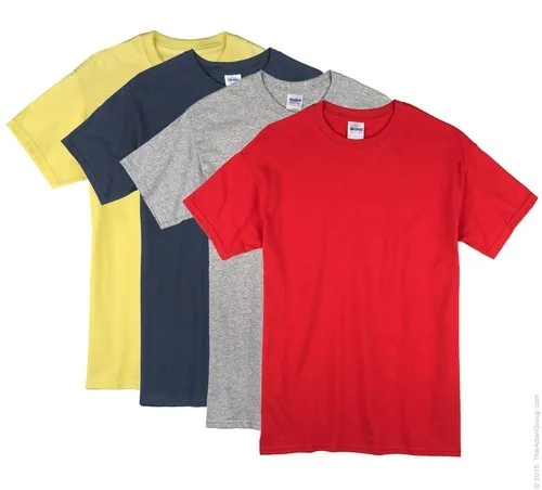 Custom screen print plain soft men basic round neck t shirt