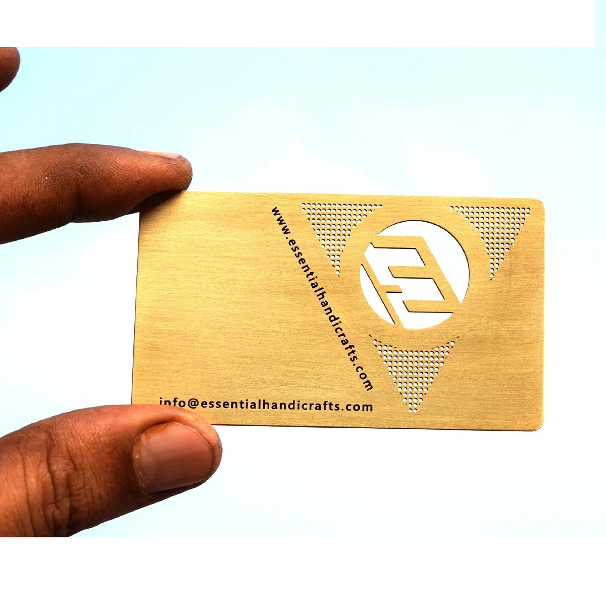 Customized Latest Brass Metal Business Card Standard High Quality Gold Made Luxurious Business Card Metal Crafts