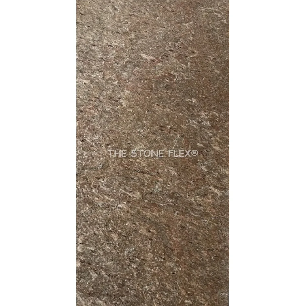 Eco-Friendly Natural Slate Stone Veneer Sheet Flexible Brushed Surface Villa Interior Exterior Wall Decoration Custom Antacid