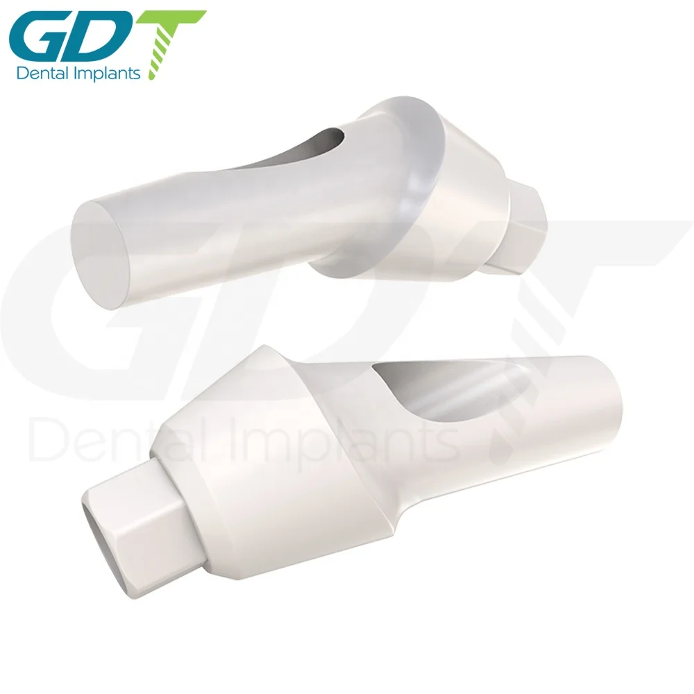Peek Temporary Anatomic Angulated Abutment 25 degree Internal Hex 2.42mm Connection , Dental Implant
