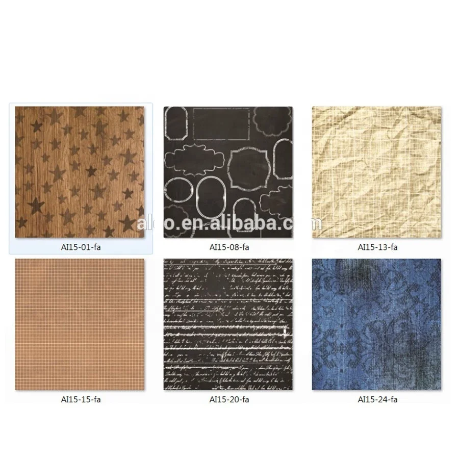 6x6inch custom design printing sheet scrapbook pattern paper