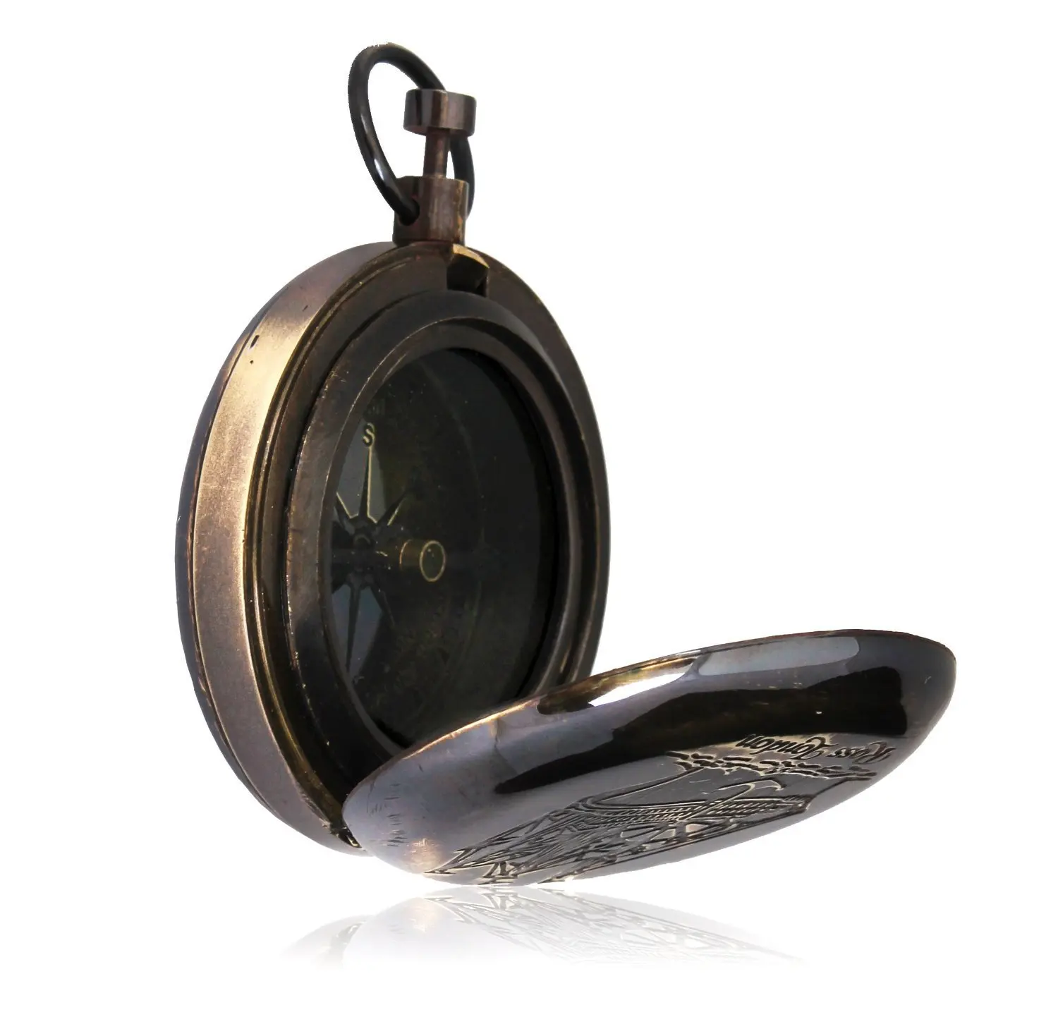 
Chopra Brand Compass Sundial Antique Finish Brass Excellent Quality Decor Brand New Reproduction 