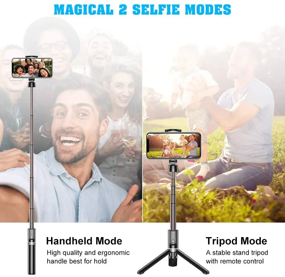 Hot Selling Selfie Stick Intergrated Tripod Stand with Wireless Remote for Mobile Phone