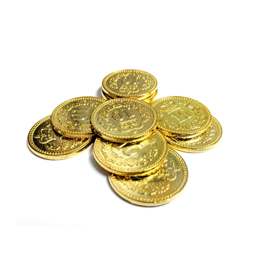 
Manufacture custom made board game play metal coins 