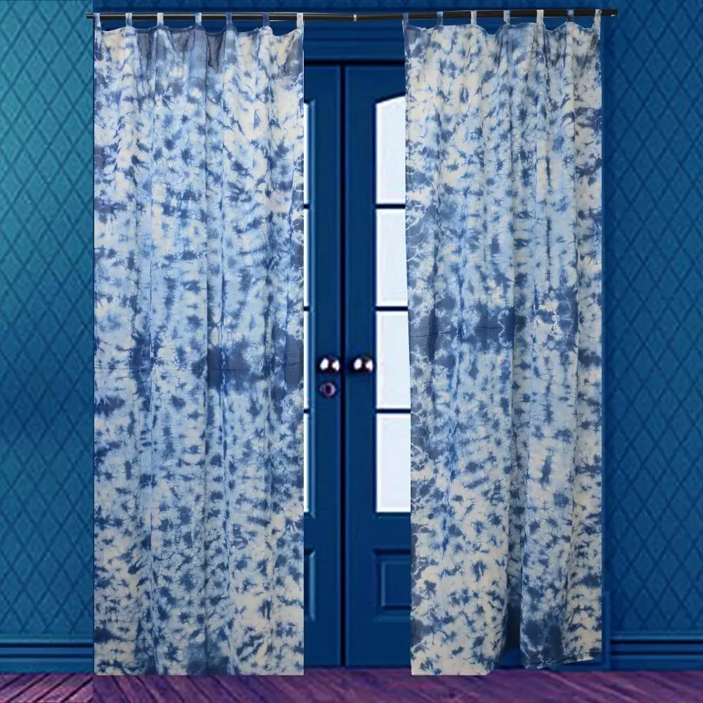 Хлопчатобумажная занавеска shibori декоративная дверная