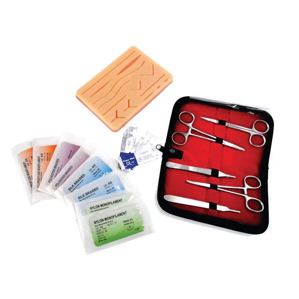 Complete Suture Practice Kit High Quality with Suture Practice Pad By Smart Force Surgical