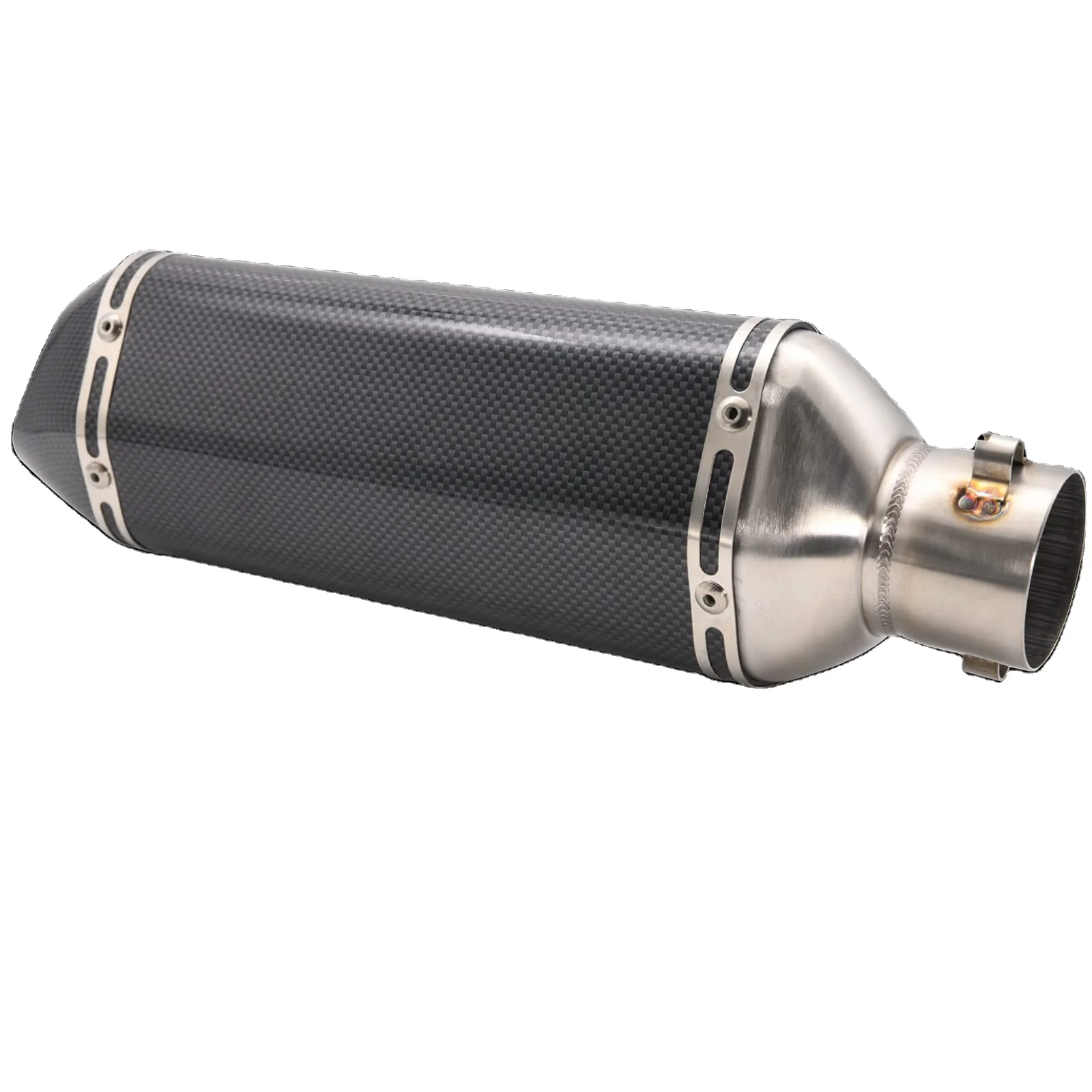 Motorcycle Slip On Exhaust Muffler Carbon Fiber Universal Exhaust Slip On Silencers & Mufflers For Motorcycle