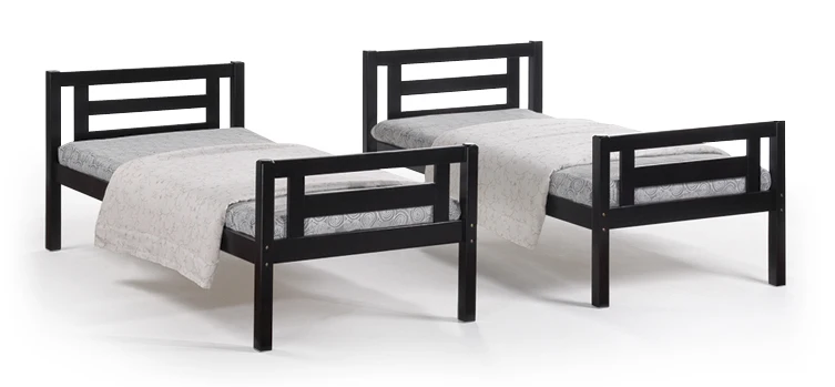  Двухъярусная кровать из массива дерева Двухярусная деревянная двухъярусная детская спальня набор мебели Малайзия