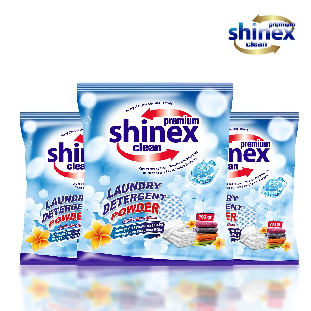 700g Hand Washing Detergent Powder High-foam Low-density blue bag pack Laundry washing detergent factory made in Turkey