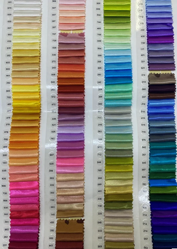 Light Weight Satin Fabric Soft Customized Color Fabric Available Stock for Apparel Dresses Clothes APBL087