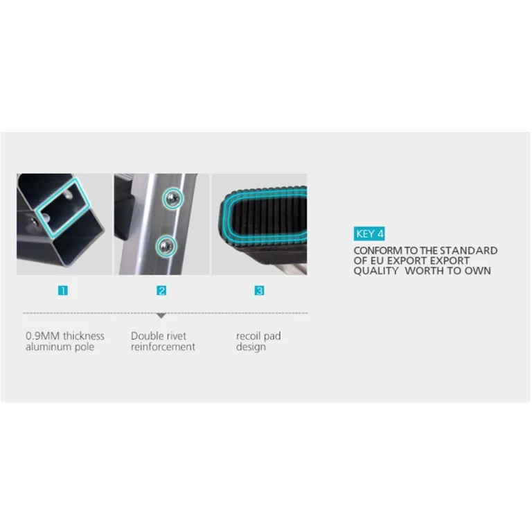 
Foldable Multifunction Home Ladder Sustainable One Year Warranty Aluminium Gold Boomjoy BJ-TZ-3T 3 Steps Ladder 