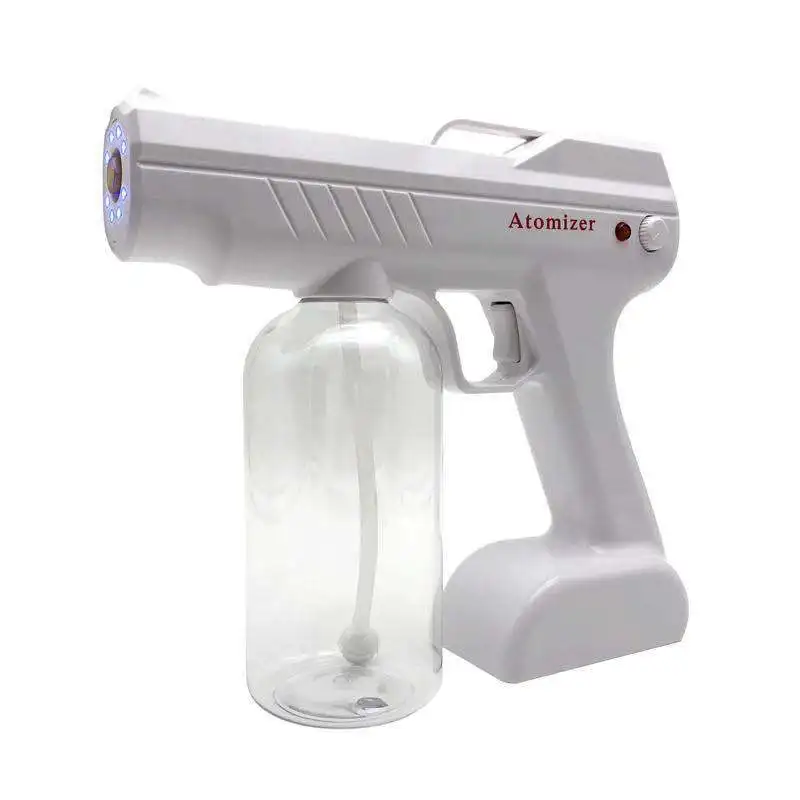 High quality 800ml Handheld Sprayer Portable Sprayer Nano Disinfection Spray Gun Multi-functional Blue Light Atomizer