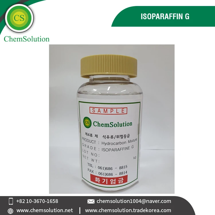 South Korea Origin Vendor Selling CAS No. 64742-48-9 Industrial Grade Isoparaffin G Solvent for Metal Cleaning