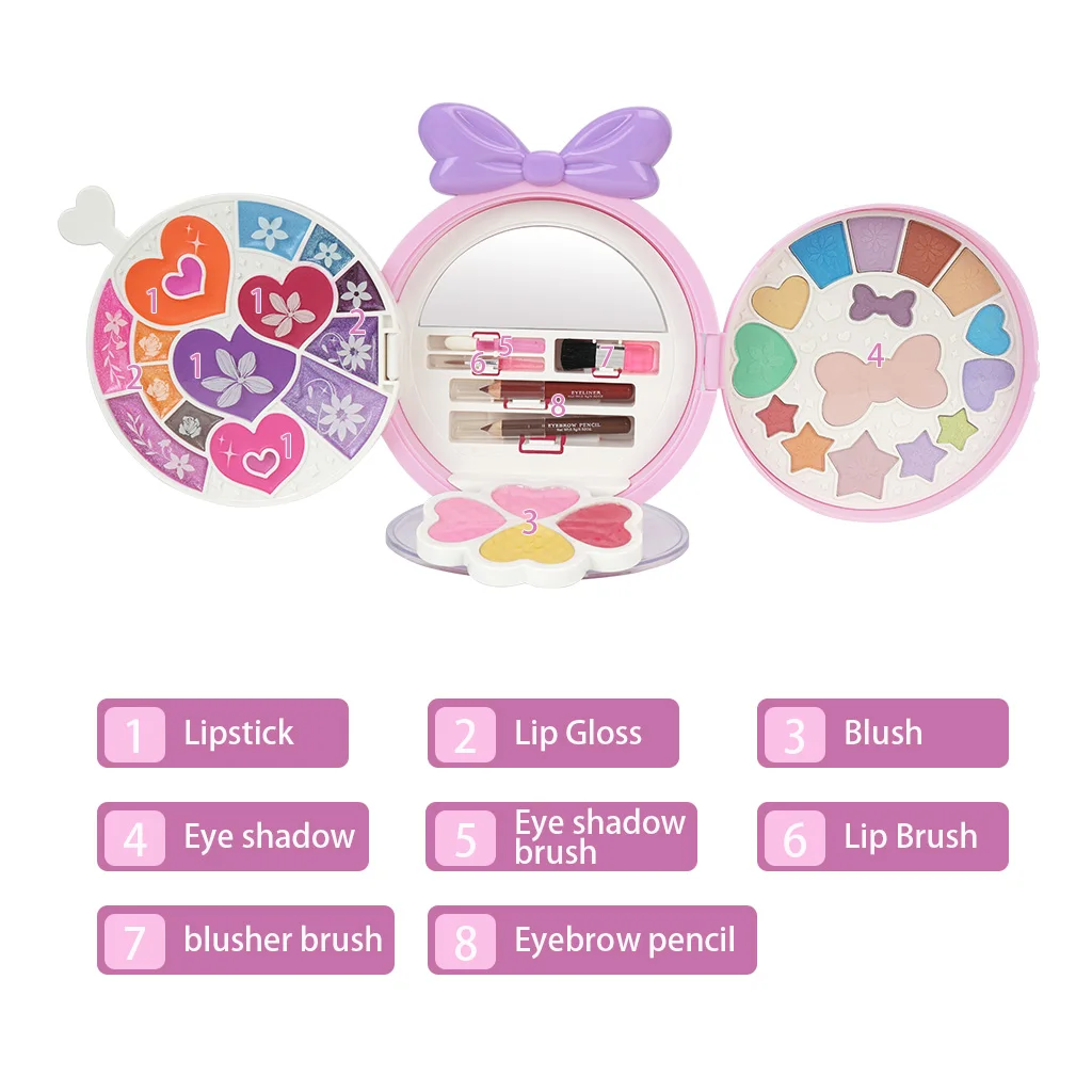 22791T детская модная коробка для макияжа, игрушки-стволы, красивый игровой набор для маленькой девочки, развивающие игрушки, безопасные и токсичные бесплатно