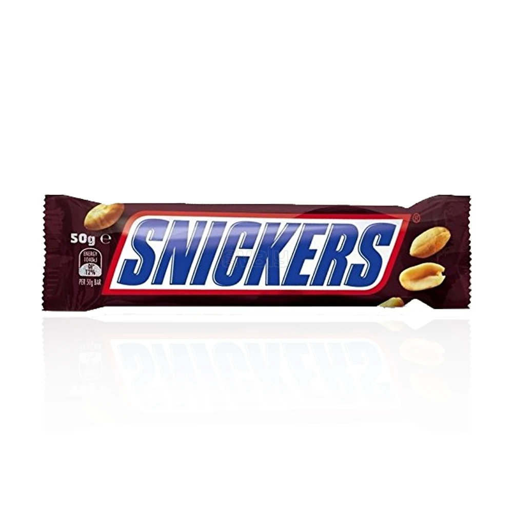 Snickers оригинальный одинарный 50 г-арахисовый шоколад конфеты