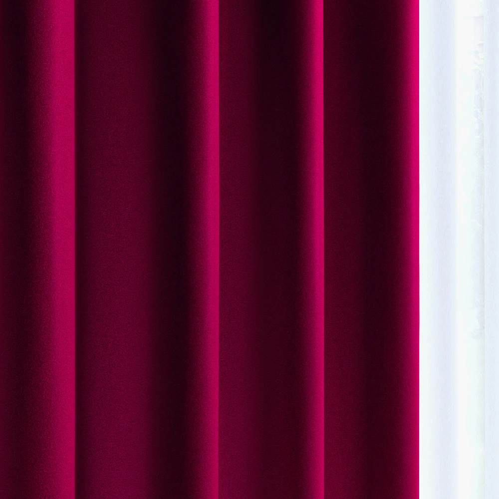 A Japanese quality curtain drape with a sound absorbing and deodorizing design for rooms where sound is a concern.