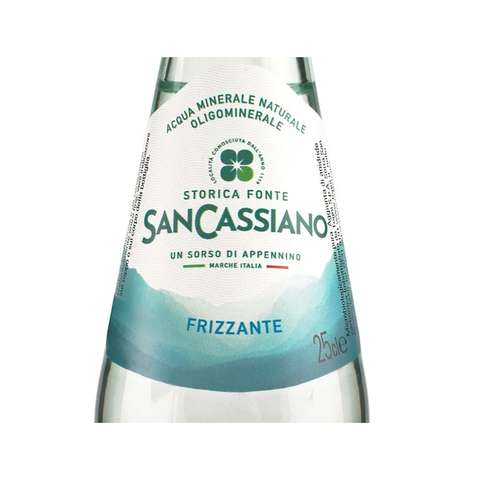 Минеральная вода San Cassiano Сделано в Италии 250 мл блестящая