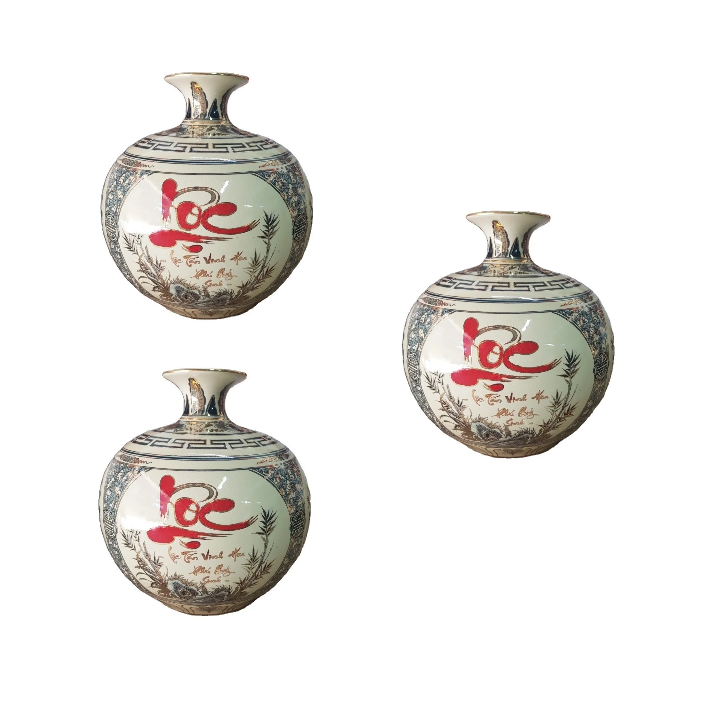 Modern Age Beige  All Season Modern Tabletop Vase Contemporary Art Decor Porcelain Vases for Decoration